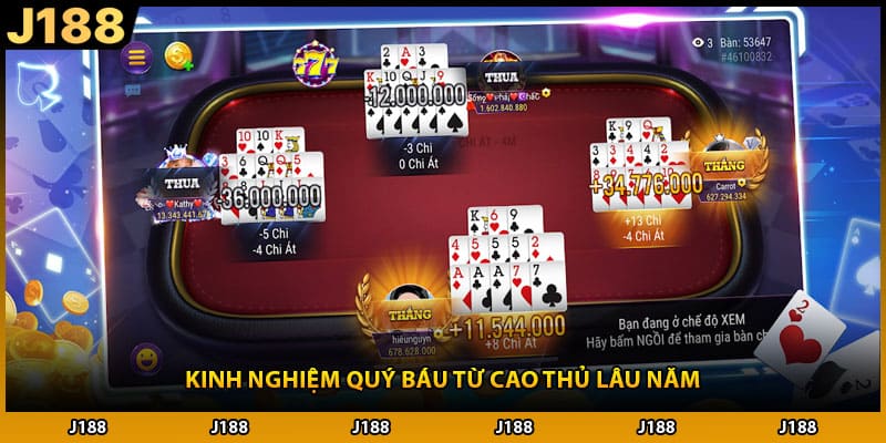 Kinh nghiệm quý báu từ cao thủ lâu năm