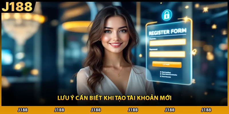 Lưu ý cần biết khi tạo tài khoản mới